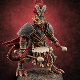 Bone Drum, Battle Tempo Dragonborn Drummer — painted concept preview (miniature supplied unpainted)