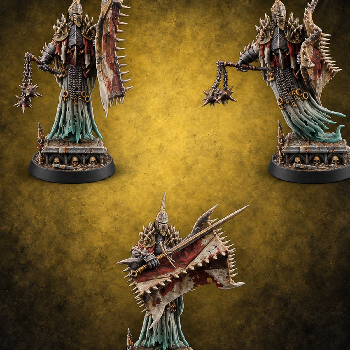 Still Righteous, Barely Alive Wraith Crusaders — painted concept preview (miniature supplied unpainted)