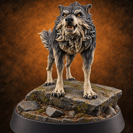 Moon Called, Pack Answered Wolf Beast D — painted concept preview (miniature supplied unpainted)
