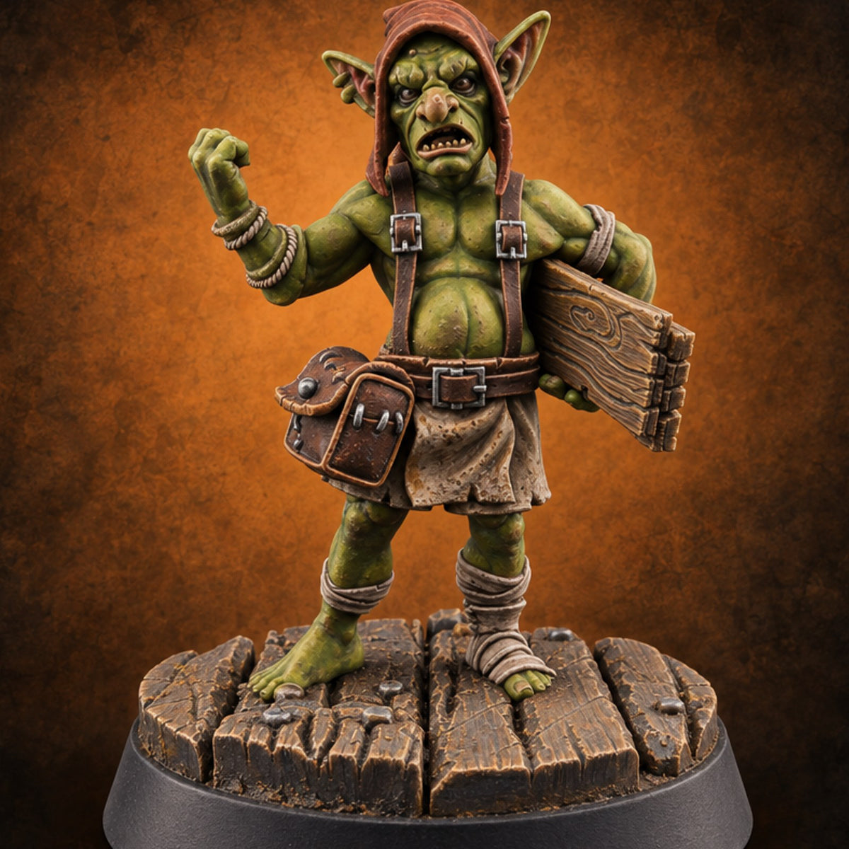 Plank Hauling Gang Carpenter B — painted concept preview (miniature supplied unpainted)