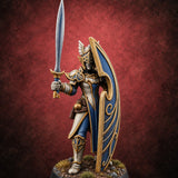 Wings on Every Brow Elf Regal Guard A — painted concept preview (miniature supplied unpainted)