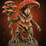 Grown Into the Sermon Myconid Staff Bearer — painted concept preview (miniature supplied unpainted)