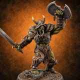 Loud Before They Arrive Orc Heavy Warrior E — painted concept preview (miniature supplied unpainted)