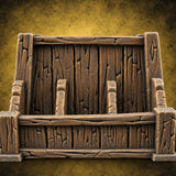 Kindling Sorted by Size Wooden Lumber Storage Rack — painted concept preview (terrain supplied unpainted)