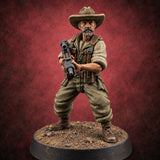 Unhurried Beards, Hurried Aim Human Rifleman in Slouch Hat A — painted concept preview (miniature supplied unpainted)