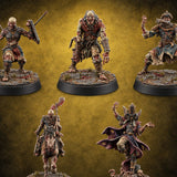 Dead Set Against Rest Zombie Warband with Necromancer — painted concept preview (miniature supplied unpainted)