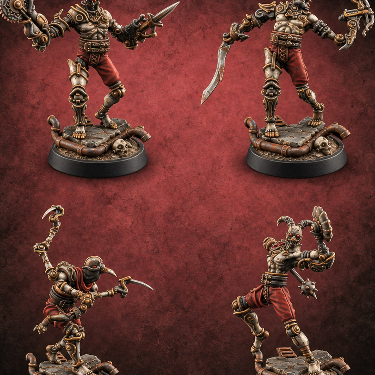 Spare Parts Department Warforged Workshop Automatons — painted concept preview (miniature supplied unpainted)