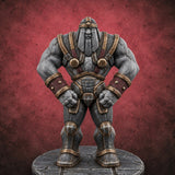 Standing Guard Golem Sentinel — painted concept preview (miniature supplied unpainted)