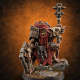 Gnawing on Grudges Ratfolk Warrior C — painted concept preview (miniature supplied unpainted)