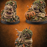 Slow Burn, Slower Death Giant Snails — painted concept preview (miniature supplied unpainted)