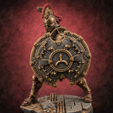 Bronze Wall, Rivet Heavy Human Hoplite Warrior D — painted concept preview (miniature supplied unpainted)