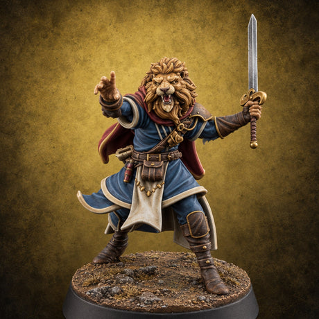 Schools of Thought, Zero Faculty Meetings Human Mage B — painted concept preview (miniature supplied unpainted)
