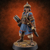 Steppe Wind at Their Backs Human Steppe Archer F — painted concept preview (miniature supplied unpainted)