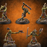 Rocks Underfoot Goblin Warriors — painted concept preview (miniature supplied unpainted)