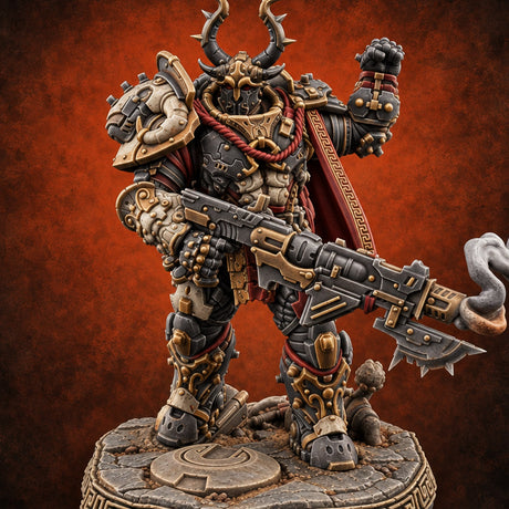 Incense and Iron Discipline Human Heavy Warrior D — painted concept preview (miniature supplied unpainted)