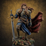 Sword at Rest Human Prince — painted concept preview (miniature supplied unpainted)