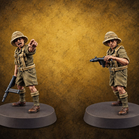 Taking Command British Human NCOs — painted concept preview (miniature supplied unpainted)