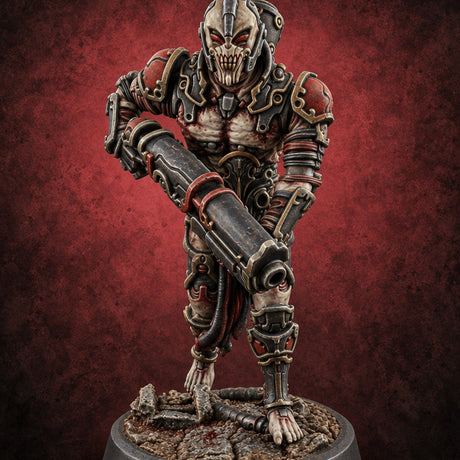 Blood Drive Volunteers Ghoul Cybernetic Warrior D — painted concept preview (miniature supplied unpainted)