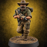 Brims Low, Bullpups Up Human Rifleman in Slouch Hat B — painted concept preview (miniature supplied unpainted)