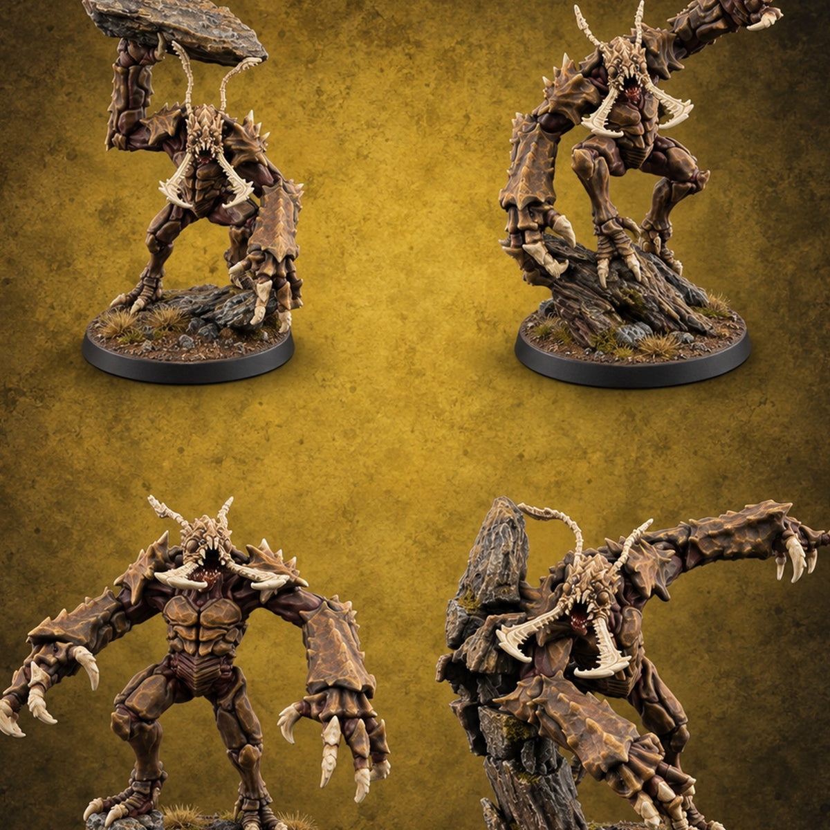 Come Out Swinging Umber Hulks — painted concept preview (miniature supplied unpainted)