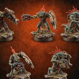 Spines Up on Broken Ground Lizardfolk Shield Gunners — painted concept preview (miniature supplied unpainted)