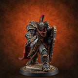 Holding the Line Myrmidon Shieldbearer E — painted concept preview (miniature supplied unpainted)
