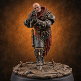 Spikes, Smoke and Scripture Human Spiked-Armour Soldier D — painted concept preview (miniature supplied unpainted)
