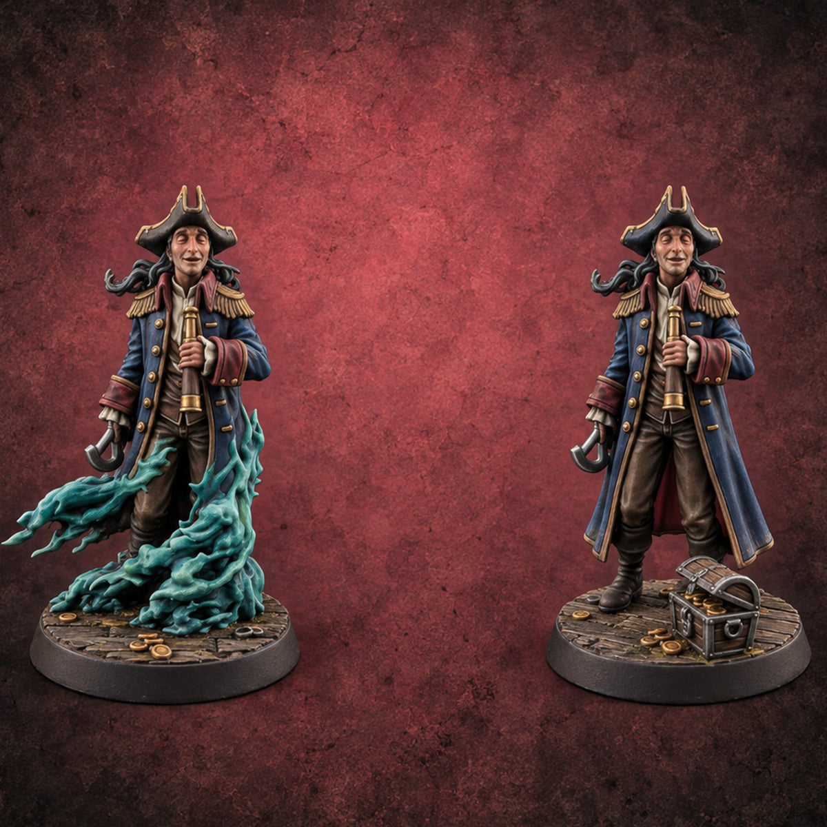 Eyes on the Horizon Human Pirates — painted concept preview (miniature supplied unpainted)