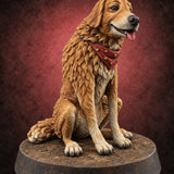 Who's a Good Farmhand Dog Companion A — painted concept preview (miniature supplied unpainted)