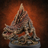 Born Rude, Bred Hungry Allosaurus Predator A — painted concept preview (miniature supplied unpainted)