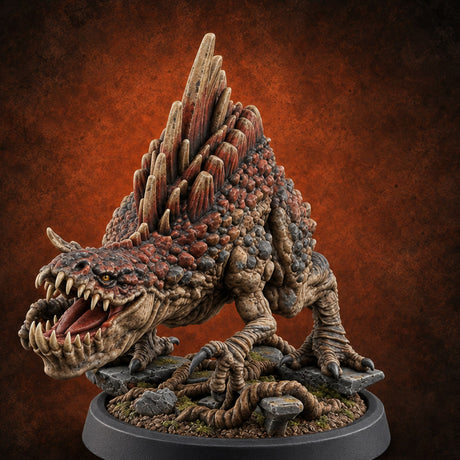 Born Rude, Bred Hungry Allosaurus Predator A — painted concept preview (miniature supplied unpainted)