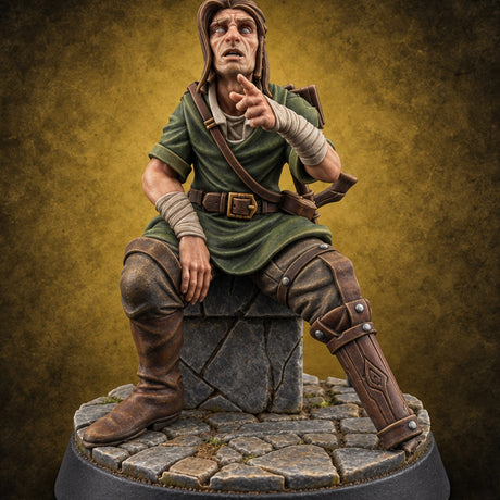 Market Day Crowd Human Townsperson B — painted concept preview (miniature supplied unpainted)