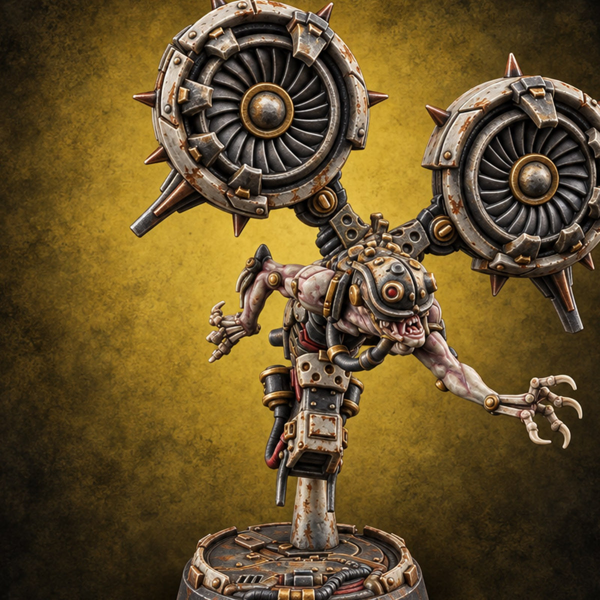 Twin Turbines, One Appetite Homunculus Turbine Drone J — painted concept preview (miniature supplied unpainted)