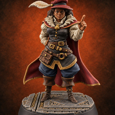 Dues Collected, Tea Poured Guild Hall Character B — painted concept preview (miniature supplied unpainted)
