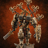 Pilot Light of Faith Warforged Mech Suit Sentinel E — painted concept preview (miniature supplied unpainted)