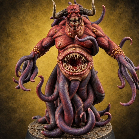 Cleavers Out, Mouth Open Major Demon B — painted concept preview (miniature supplied unpainted)