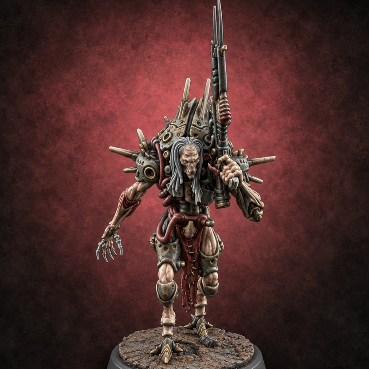 Quota Still Unfilled Human Biomechanical Snatcher C — painted concept preview (miniature supplied unpainted)