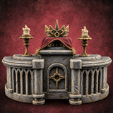 Crown Awaits a Head Ornate Stone Crown Display — painted concept preview (terrain supplied unpainted)