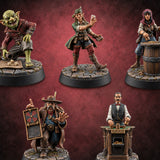 Back-Alley Odds Street Gamblers — painted concept preview (miniature supplied unpainted)