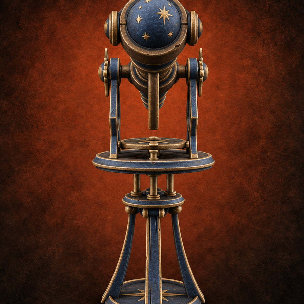 Stargazers' Study Hall Ornate Astronomer Furniture E — painted concept preview (terrain supplied unpainted)