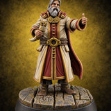 Verdict Pending, Wreath in Hand Human Noble Judge B — painted concept preview (miniature supplied unpainted)