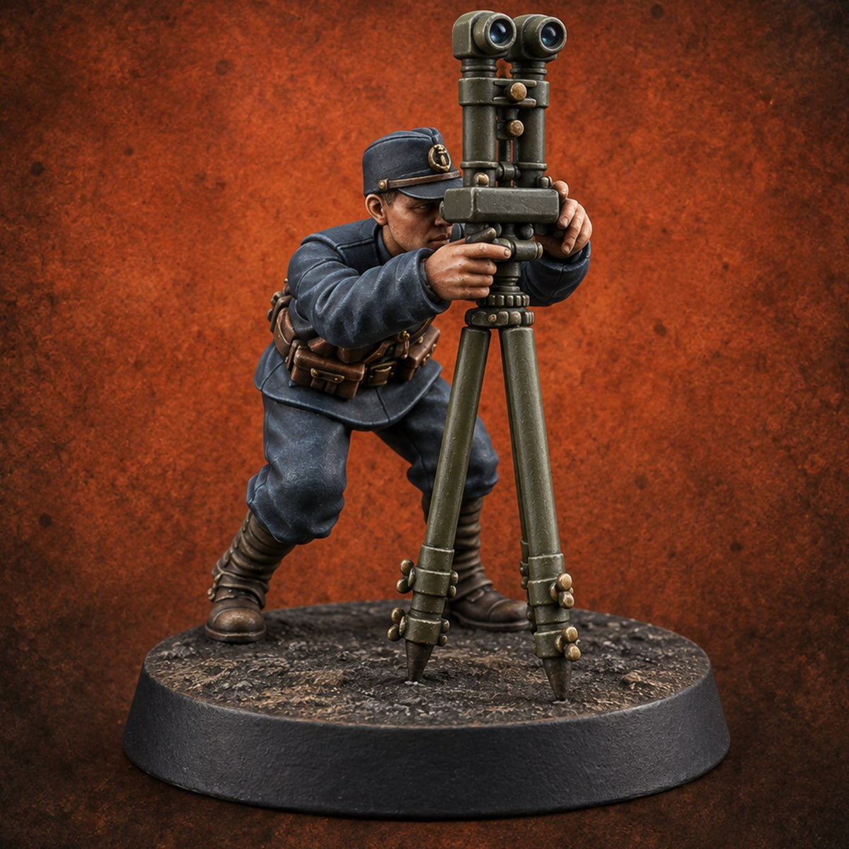 Eyes on the Horizon Human Naval Observer C — painted concept preview (miniature supplied unpainted)