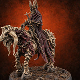 Chain Reins, Crown of Spikes Wraith Rider on Skeletal Mount — painted concept preview (miniature supplied unpainted)