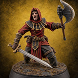 Masks On, Doctrine Off Human Cultist B — painted concept preview (miniature supplied unpainted)