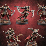Cold Steel Chorus Warforged Blade Warriors — painted concept preview (miniature supplied unpainted)