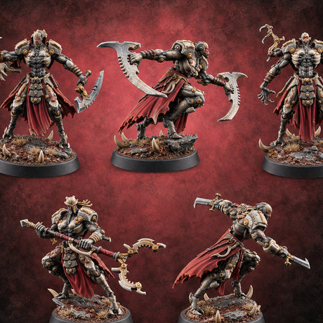 Cold Steel Chorus Warforged Blade Warriors — painted concept preview (miniature supplied unpainted)