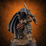 Shadows Don't Leave Footprints Human Ninja Rogue B — painted concept preview (miniature supplied unpainted)