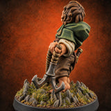 Second Breakfast Can Wait Halfling Adventurer D — painted concept preview (miniature supplied unpainted)
