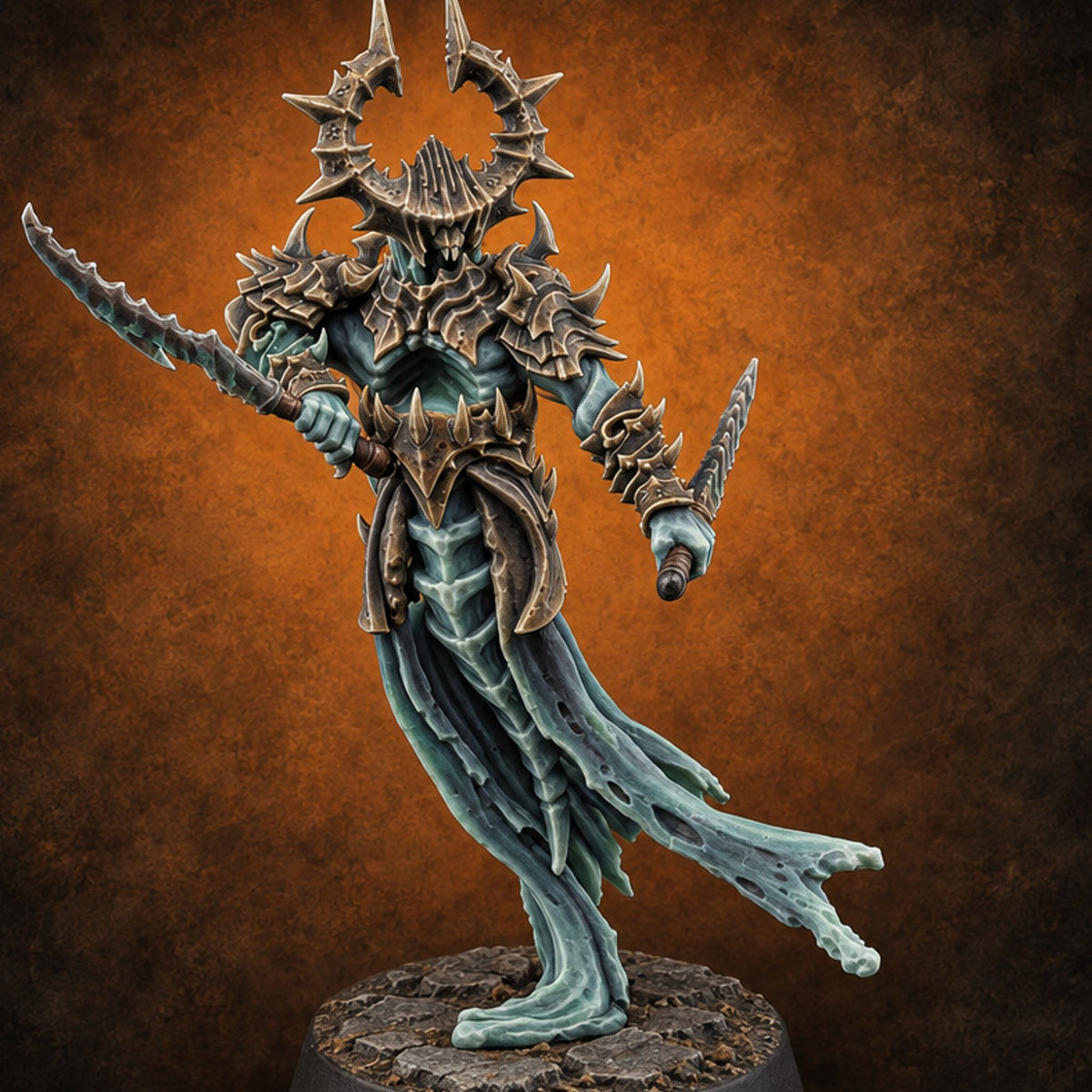 Cutting Remarks, Serrated Edition Wraith Blade Warrior C — painted concept preview (miniature supplied unpainted)