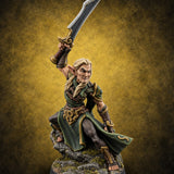 Sharp Ears, Sharper Tempers Wood Elf Warrior C — painted concept preview (miniature supplied unpainted)